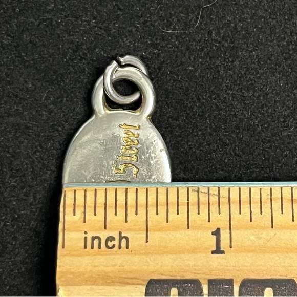 vintage bond street metal tag replacement key ring charm trinket - Picture 4 of 4